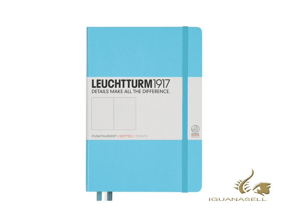 Libreta de notas Leuchtturm1917 Tapa dura, A5, Punteado, Ice Blue, 357482