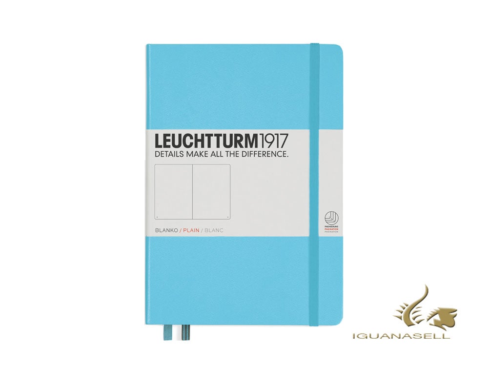 Libreta de notas Leuchtturm1917 Tapa dura, A5, Liso, Ice Blue, 357483