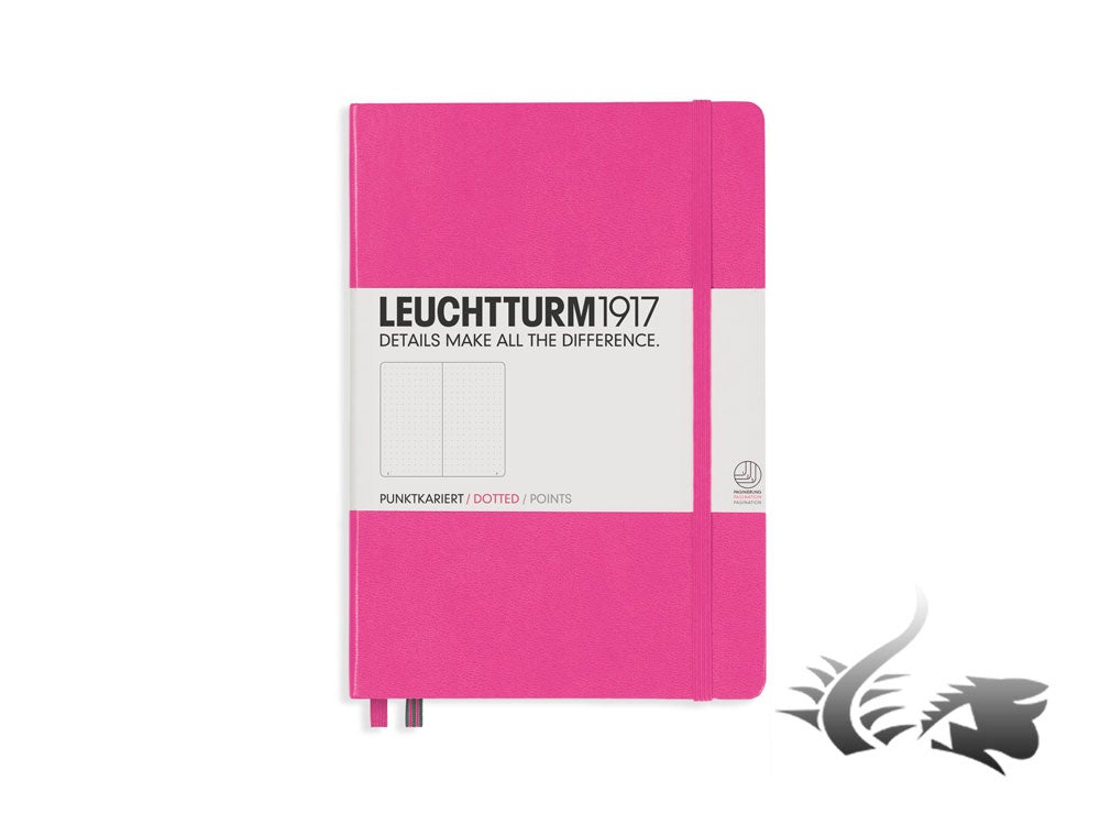 Libreta de notas Leuchtturm1917 Tapa dura, Medium (A5), Punteado, Rosa