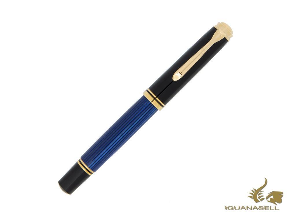 Pluma Estilográfica Pelikan M800, Resina Azul, Adornos en oro, 995951