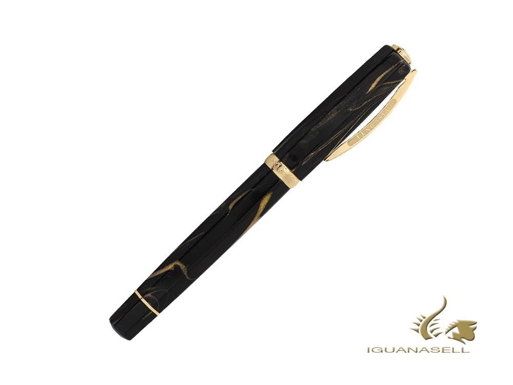 Estilográfica Visconti Medici Golden Black, Negro, Oro, KP17-07-FP-ESP