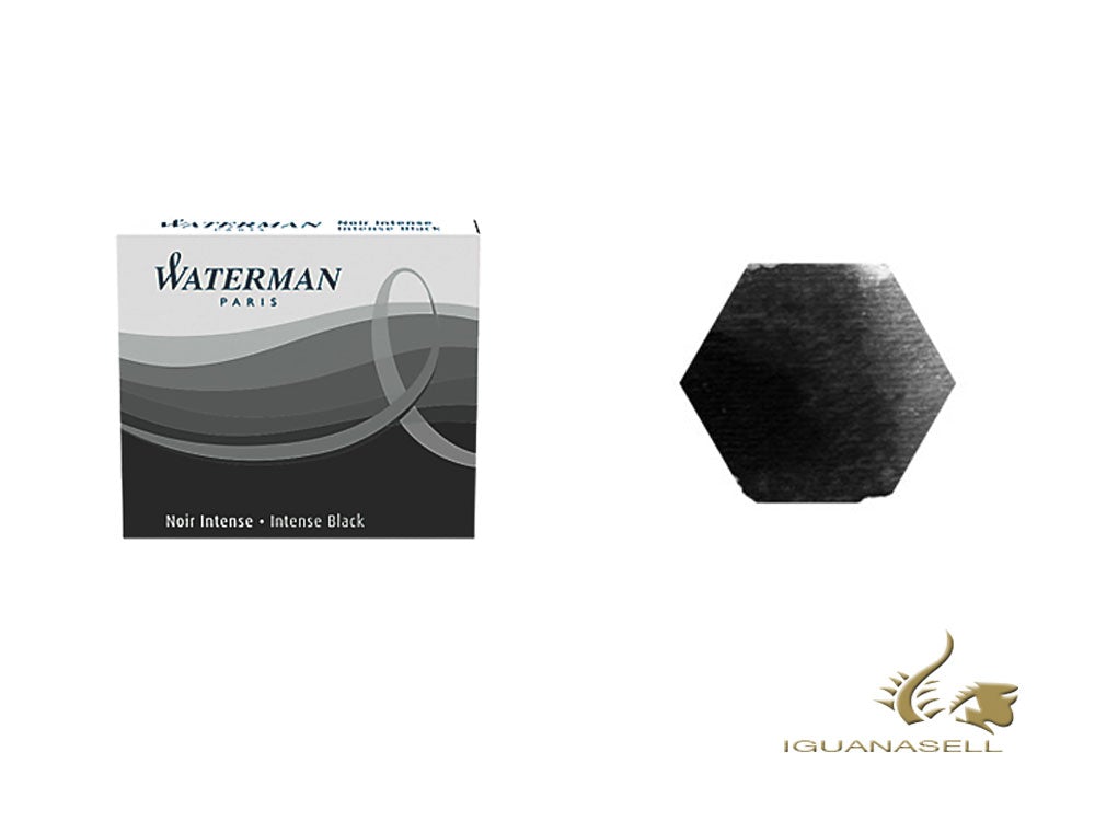 Cartuchos de tinta Waterman, Negro, 8 unidades, S0110850